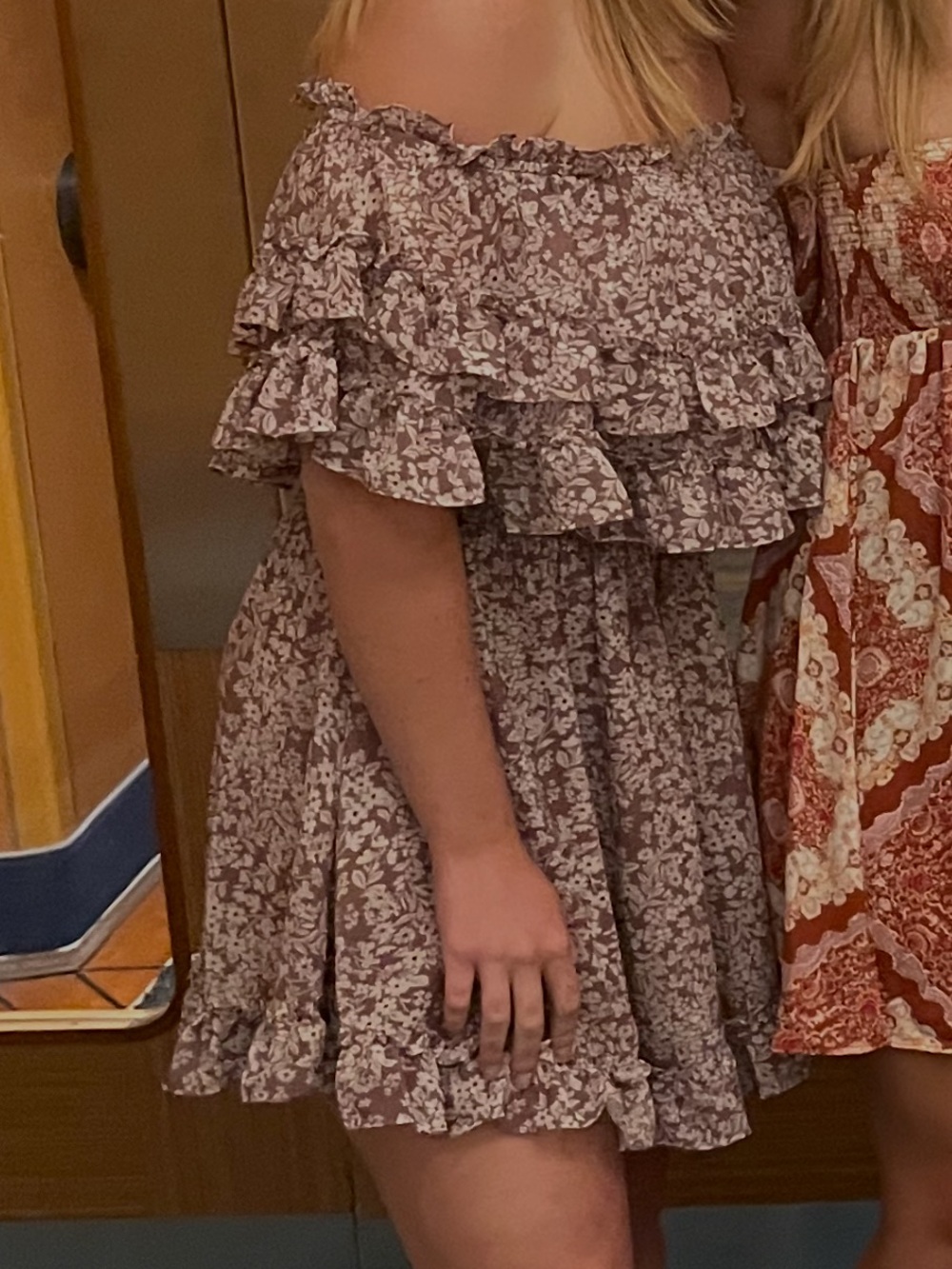 Floral Off-the-Shoulder Mini Dress